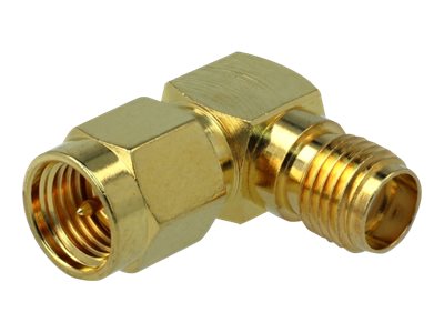 Delock Antennenadapter - SMA (R) gewinkelt zu SMA (S)