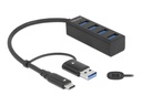 Delock Hub - 4 x USB 3.2 Gen 1 + 1 x USB-C