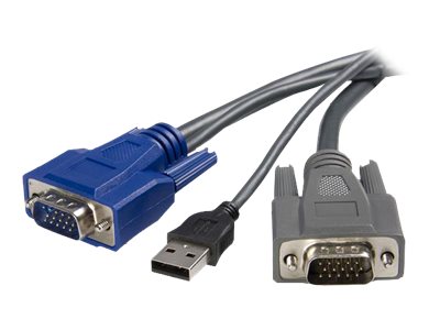 StarTech.com 1,8m ultradünnes USB VGA 2-in-1-KVM-Kabel - Tastatur- / Video- / Maus- (KVM-)