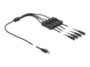 Delock Netz-Splitter - USB-C (M) zu Gleichstromstecker 5,5 x 2,1 mm (W)