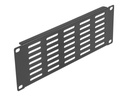 Delock Halterungs-Belüftungsplatte (horizontal) - Rack montierbar - Schwarz - 2U - 25.4 cm (10")