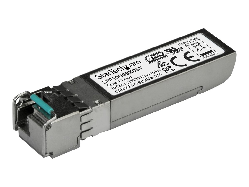 StarTech.com MSA Uncoded SFP+ Module, 10GBASE-BX, 10 Gigabit Ethernet Bi-Directional (BiDi)