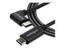 StarTech.com USB- C Kabel rechtsgewinkelt - St/St - 1m - USB 2.0 - USB Typ-C Kabel - 90 grad USB C - USB-C auf USB C - USB-C Ladekabel - USB-Kabel - USB-C (M)