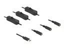 Delock Netz-Splitter - 24 pin USB-C (M) zu Gleichstromstecker 5,5 x 2,1 mm (W)
