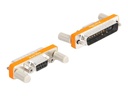 Delock Serieller Adapter - DB-9 (M) mit Schrauben zu DB-25 (M)
