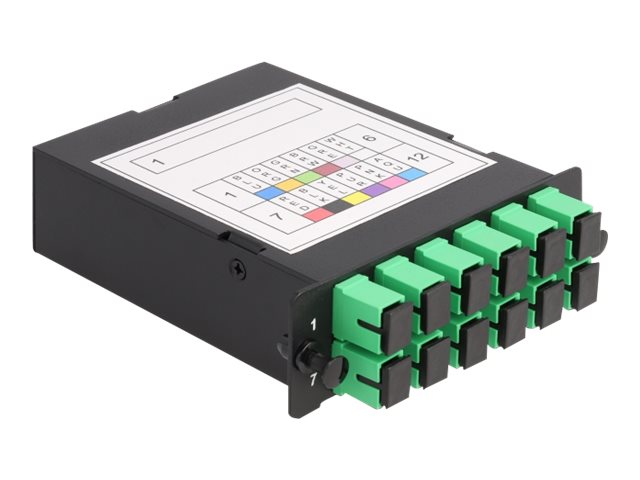 Delock MPO-Glasfaseroptikkassette - hohe Dichte