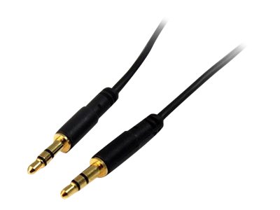 StarTech.com MU10MMS 3,5 mm Aux-Kabel (3m, schlank, St/St, Audiokabel, Kopfhörerkabel , 3,5mm Klinkenkabel)