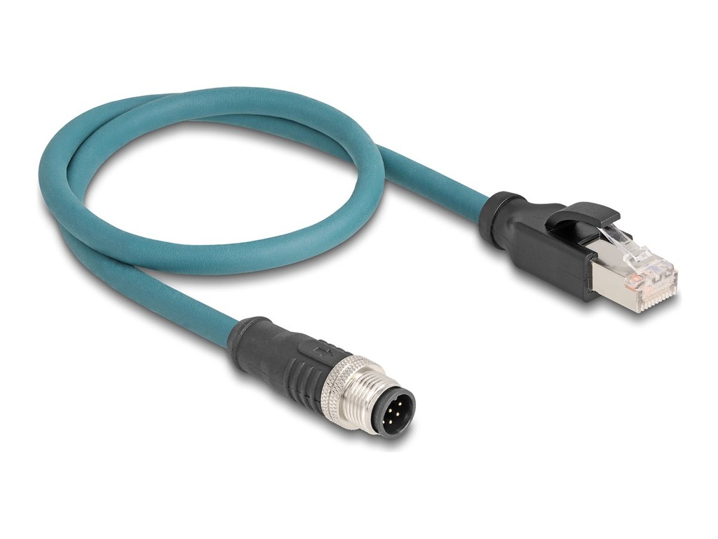 Delock Netzwerkadapterkabel - 8-polig M12 (M)