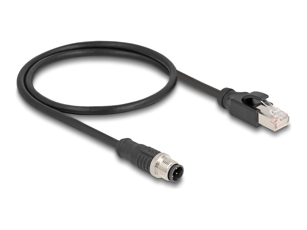 Delock Netzwerkkabel - M12 (4-polig) (M) zu RJ-45 (M)