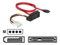Delock SATA All-in-One cable - SATA-Kabel - Serial ATA 150/300 - interne Stromversorgung, 4-polig, SATA zu SATA Combo (W)