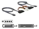 Delock SATA All-in-One cable - SATA-Kabel - Serial ATA 150/300 - interne Stromversorgung, 4-polig, SATA zu SATA Combo (W)