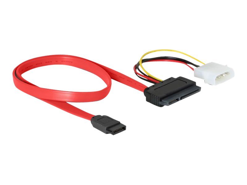 Delock SATA All-in-One cable - SATA-Kabel - Serial ATA 150/300 - interne Stromversorgung, 4-polig, SATA zu SATA Combo (W)