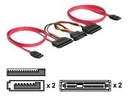 Delock SATA All-in-One cable - SATA-Kabel - Serial ATA 150/300 - SATA, SATA-Stromstecker zu SATA Combo (W)