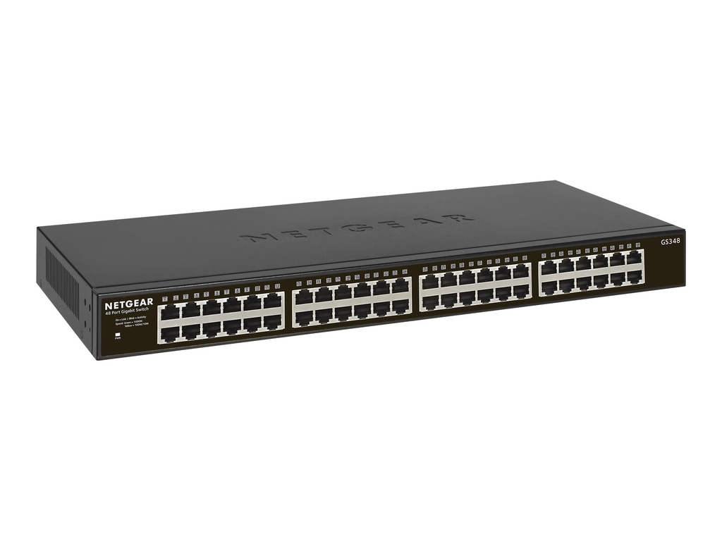 Netgear SOHO GS348 - Switch - unmanaged - 48