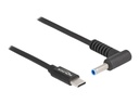 Delock Stromkabel - 24 pin USB-C (M) zu Gleichstromstecker 4,5 x 3,0 mm (M)