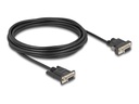 Delock Kabel seriell - DB-9 (W) zu DB-9, Gleichstromstecker 5,5 x 2,1 mm (W)