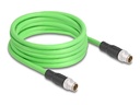 Delock Netzwerkkabel - 8 pin M12-X (M) zu 8 pin M12-X (M)