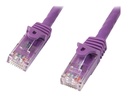 StarTech.com 7m Cat5e Ethernet Netzwerkkabel Snagless mit RJ45 - Cat 5e UTP Kabel - Lila - Patch-Kabel - RJ-45 (M)