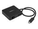 StarTech.com Startech USB-C Multiport Adapter - Tragbares USB-C 4k HDMI Minidock - Gigabit Ethernet, USB 3.0 Hub (1x USB-A, 1x USB-C)
