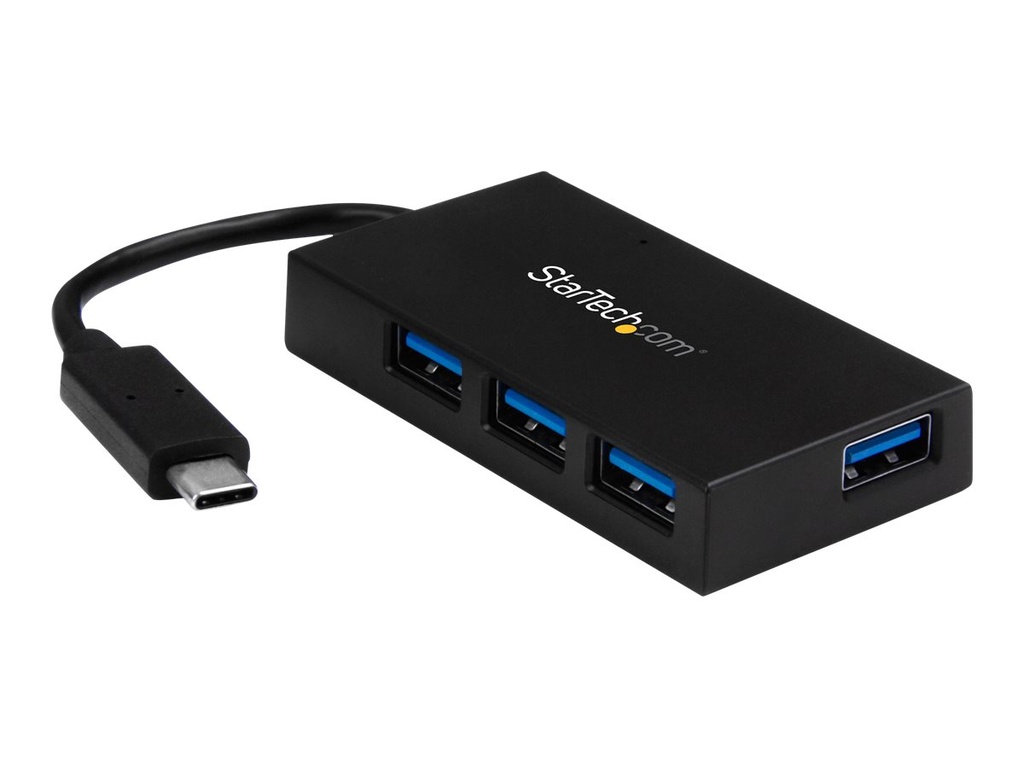 StarTech.com Startech 4 Port USB C Hub - USB Typ-C Hub mit 4x USB-A Ports (USB 3.0/3.1 Gen 1 SuperSpeed 5Gbit/s)
