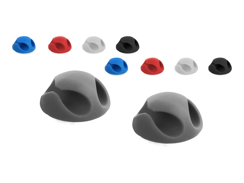 Delock Mini with 2 feed-throughs - Kabelhalter-Kit