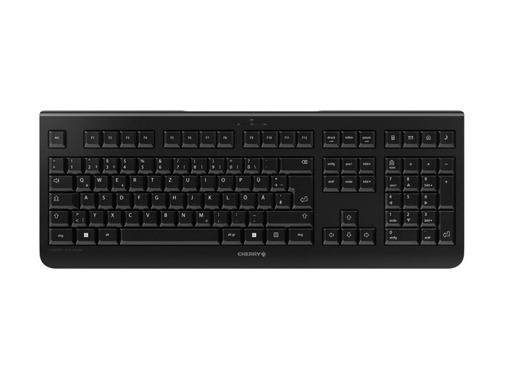 Cherry KW 3000 - Tastatur - geräuscharm, Full-Size-Layout