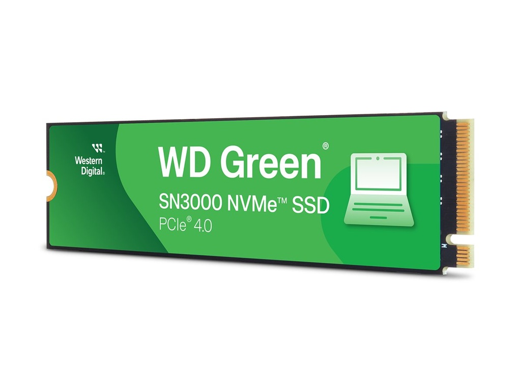 WD Green SN3000 WDS100T4G0E-00CPS0 - SSD - 1 TB - intern - M.2 2280 - PCIe 4.0 x4 (NVMe)