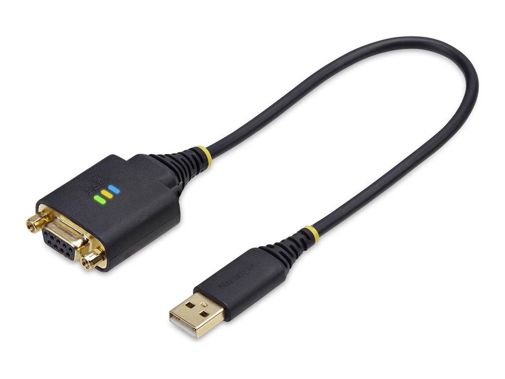 StarTech.com StarTech 1ft/30cm USB to Null Modem Serial Adapter Cable, FTDI, RS232 - Kabel USB / seriell - USB (M)