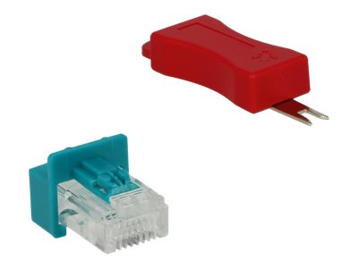 Delock LAN-Kabel Sicherheitsschloss-Set (Packung mit 6)
