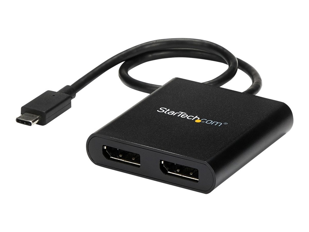 StarTech.com USB-C auf DisplayPort Multi-Monitor Adapter - 2-Port MST Hub - USB C zu 2x DP Splitter - USB Typ C zu DP MST Hub - DisplayPort-Adapter - 24 pin USB-C (M)