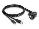 Delock USB-Kabel - USB, USB-C (M) zu USB, USB-C (W)