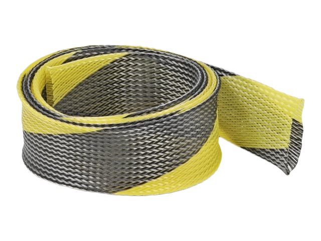 Delock Geflechtschlauch - dehnbar - 2 m - Schwarz