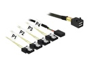Delock SATA- / SAS-Kabel - SAS 12Gbit/s - Mini SAS HD (SFF-8643)