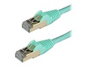 StarTech.com 1,5m CAT6a Kabel - Türkis - Patchkabel - STP- Snagless-RJ45 - Patch-Kabel - RJ-45 (M)