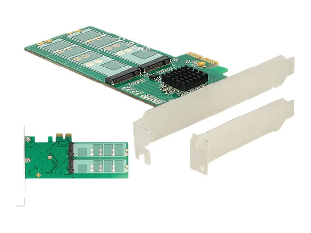 Delock PCI Express Card > 4 x internal M.2 Key