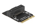 Delock M.2 key A+E male to key M slot angled