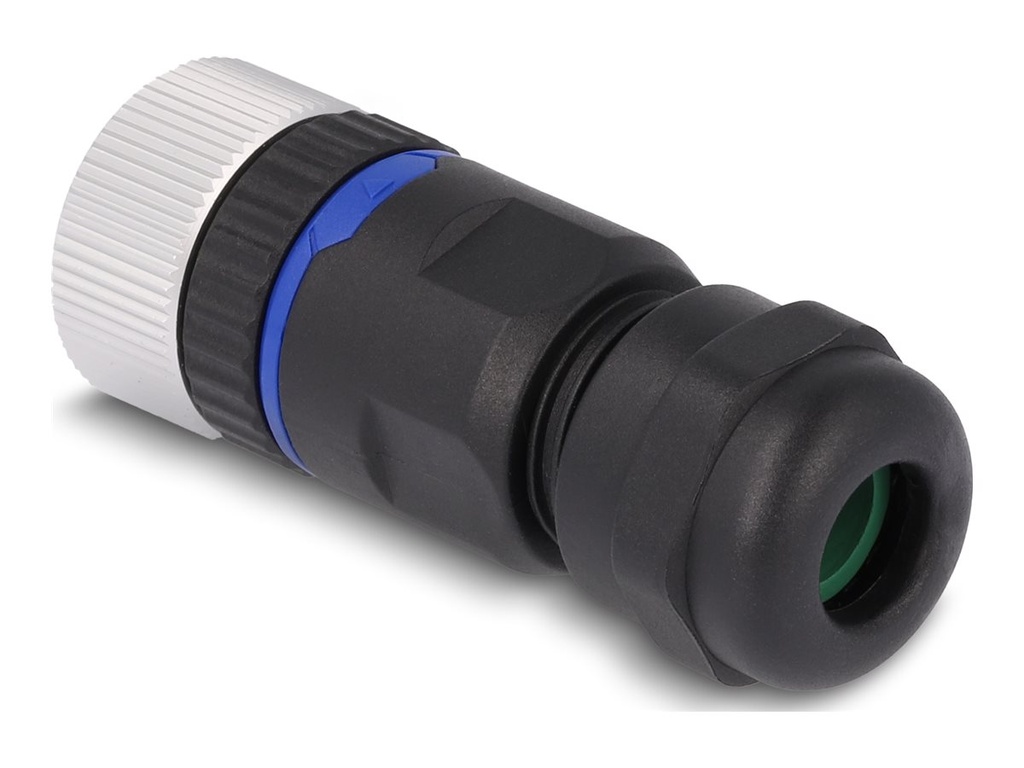 Delock Netzwerkanschluss - 8-polig M12 (W)