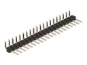 Delock Stiftleiste (20 Stifte, Abstand 2,54 mm) - Schwarz (Packung mit 5)