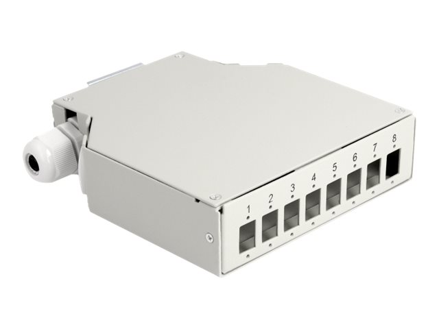 Delock Glasfaser-Verteilerbox - DIN schienenmontierbar
