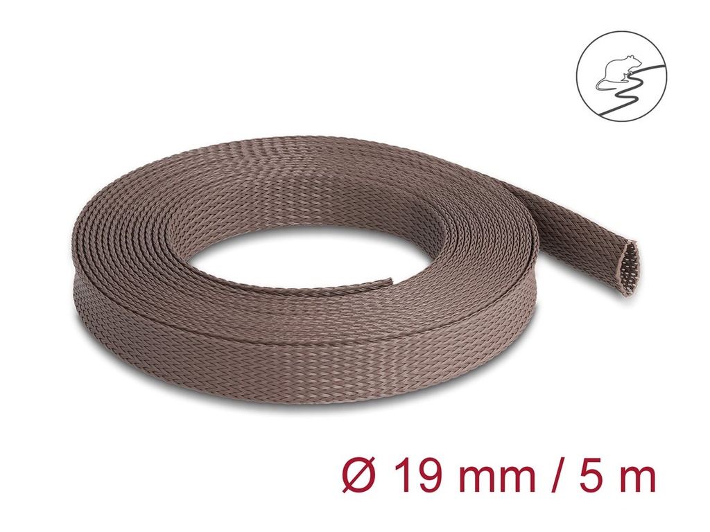 Delock Kabelmanagement-Tülle - 19 mm, geflochten, nagerfest, dehnbar