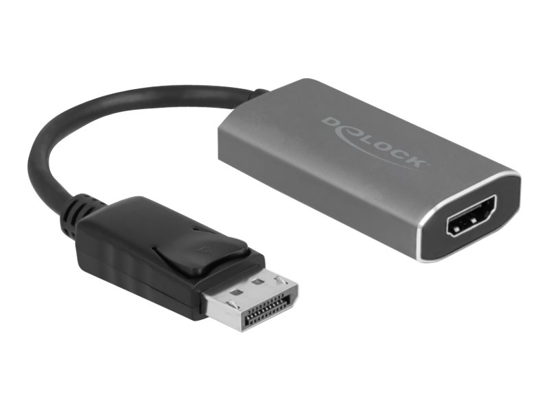 Delock Videoadapter - DisplayPort männlich Verriegelung zu HDMI, USB-C (nur Spannung)