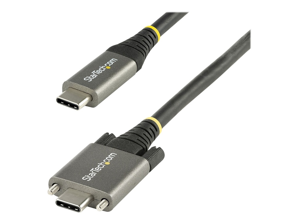 StarTech.com StarTech 3ft 1m Side Screw Locking USB C Cable 10Gbps, USB 3.1/3.2 Gen 2 Type-C Cable, 100W (5A)