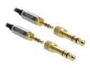 Delock Audio-Kabelkit - Schwarz - gewickelt