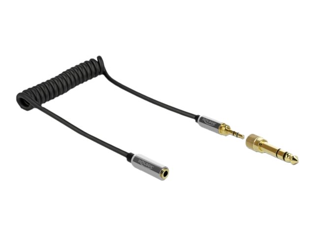 Delock Audio-Kabelkit - Schwarz - gewickelt