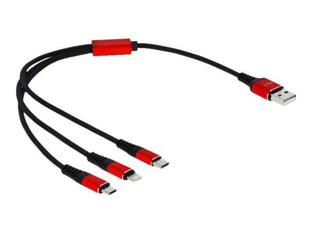 Delock 3 in 1 - Kabel nur zum Laden - USB männlich