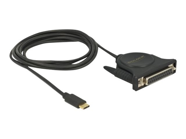 Delock USB-/Parallelkabel - USB-C (M) zu DB-25 (W)