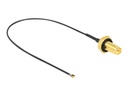 Delock Antennenkabel - RP-SMA (W) Bulkhead zu MHF 4L LK (M)