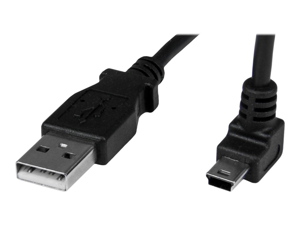 StarTech.com 1m USB auf Mini USB Anschlusskabel 90° gewinkelt - USB A zu Mini B Kabel - 1 x USB A (St)