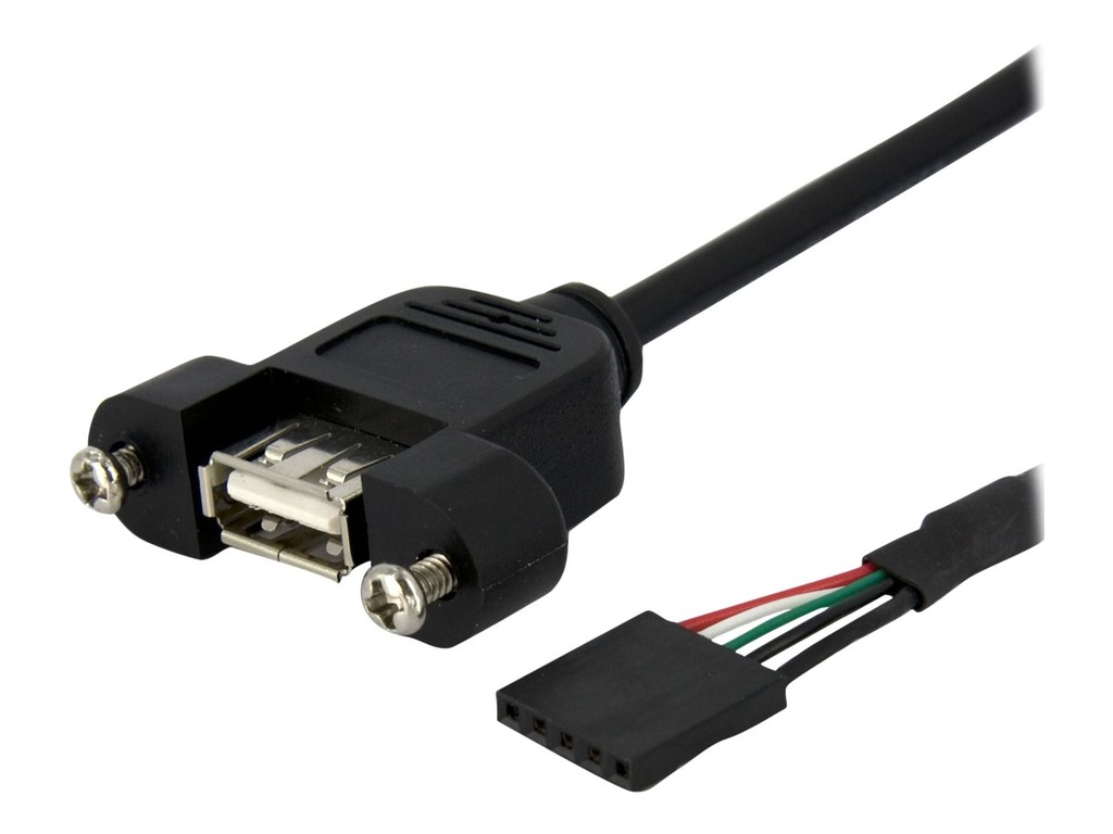 StarTech.com 90cm USB 2.0 Blendenmontage Kabel - USA A auf 5 pin Mainboard Pfostenstecker Buchse - Bu/Bu - USB-Kabel intern auf extern - 5-poliger USB 2.0-Header (W)