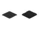 Delock Klettverschluss - quadratisch - 2 cm - Schwarz (Packung mit 32)